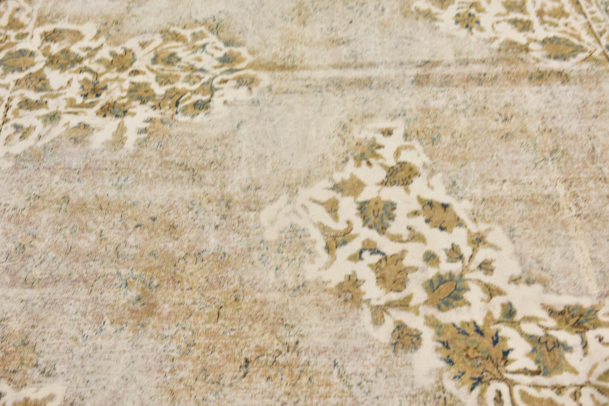 8' x 12' 3 Hand Knotted Ultra Vintage Persian Wool Rug