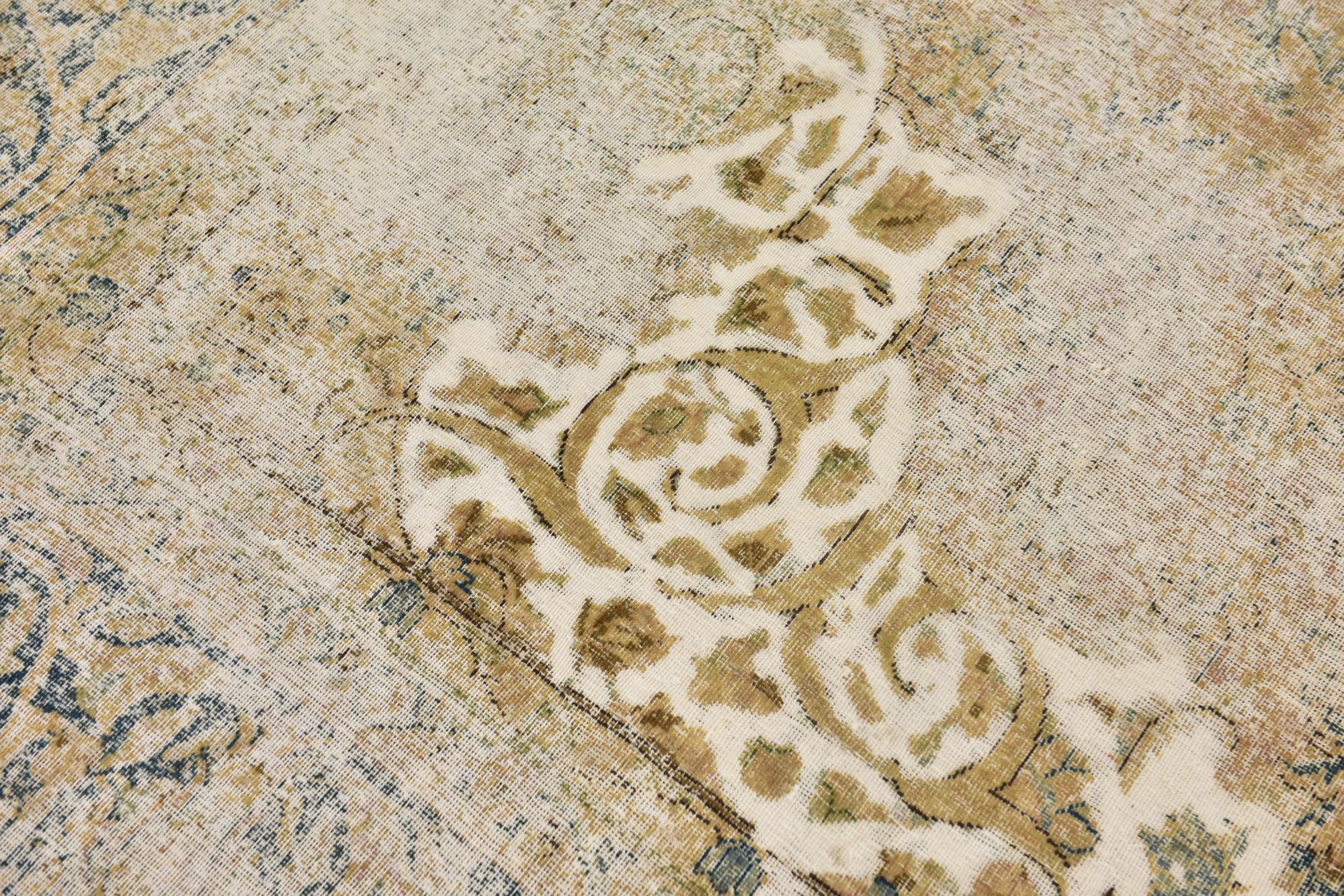 8' x 12' 3 Hand Knotted Ultra Vintage Persian Wool Rug
