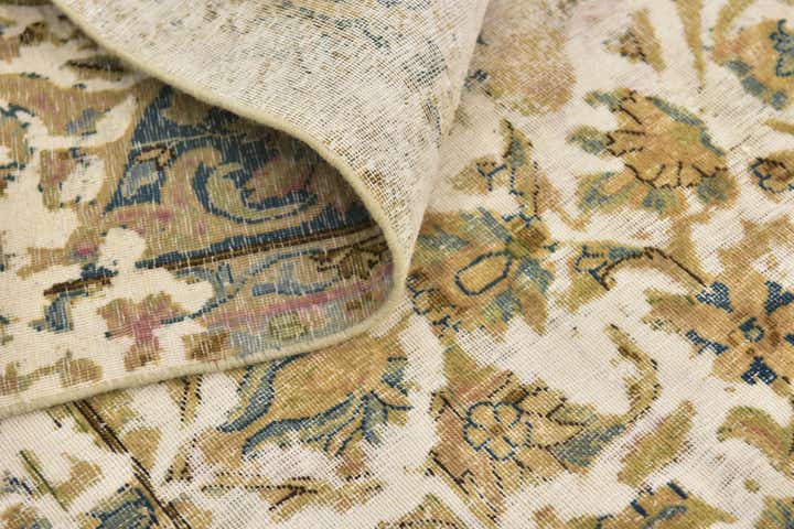 8' x 12' 3 Hand Knotted Ultra Vintage Persian Wool Rug