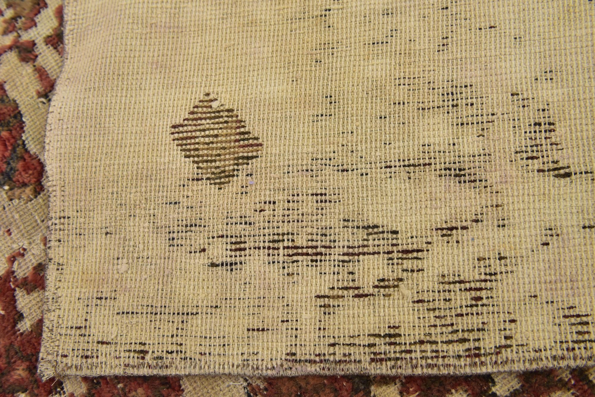 8' 8 x 12' 8 Hand Knotted Ultra Vintage Persian Wool Rug