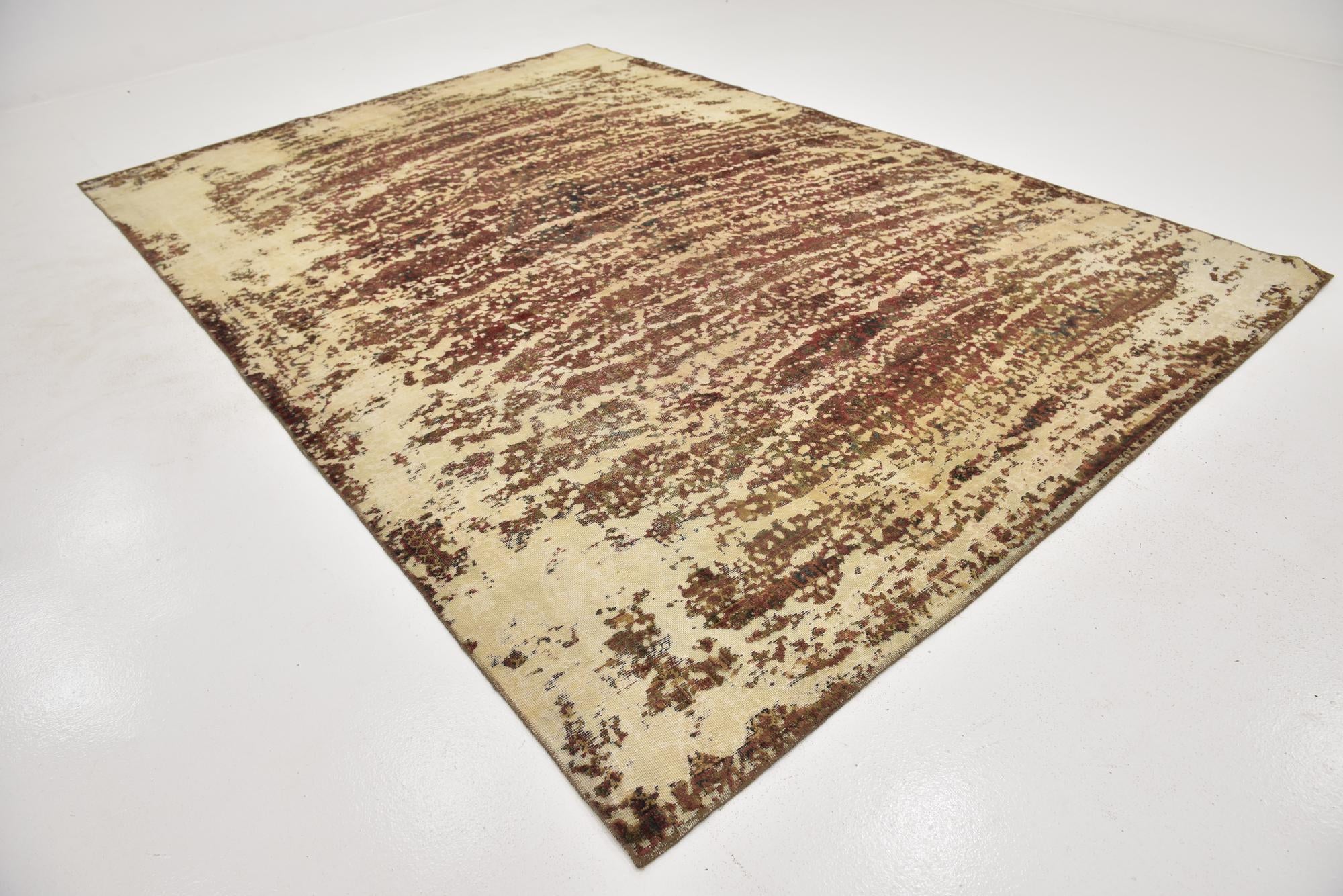 8' 8 x 12' 8 Hand Knotted Ultra Vintage Persian Wool Rug