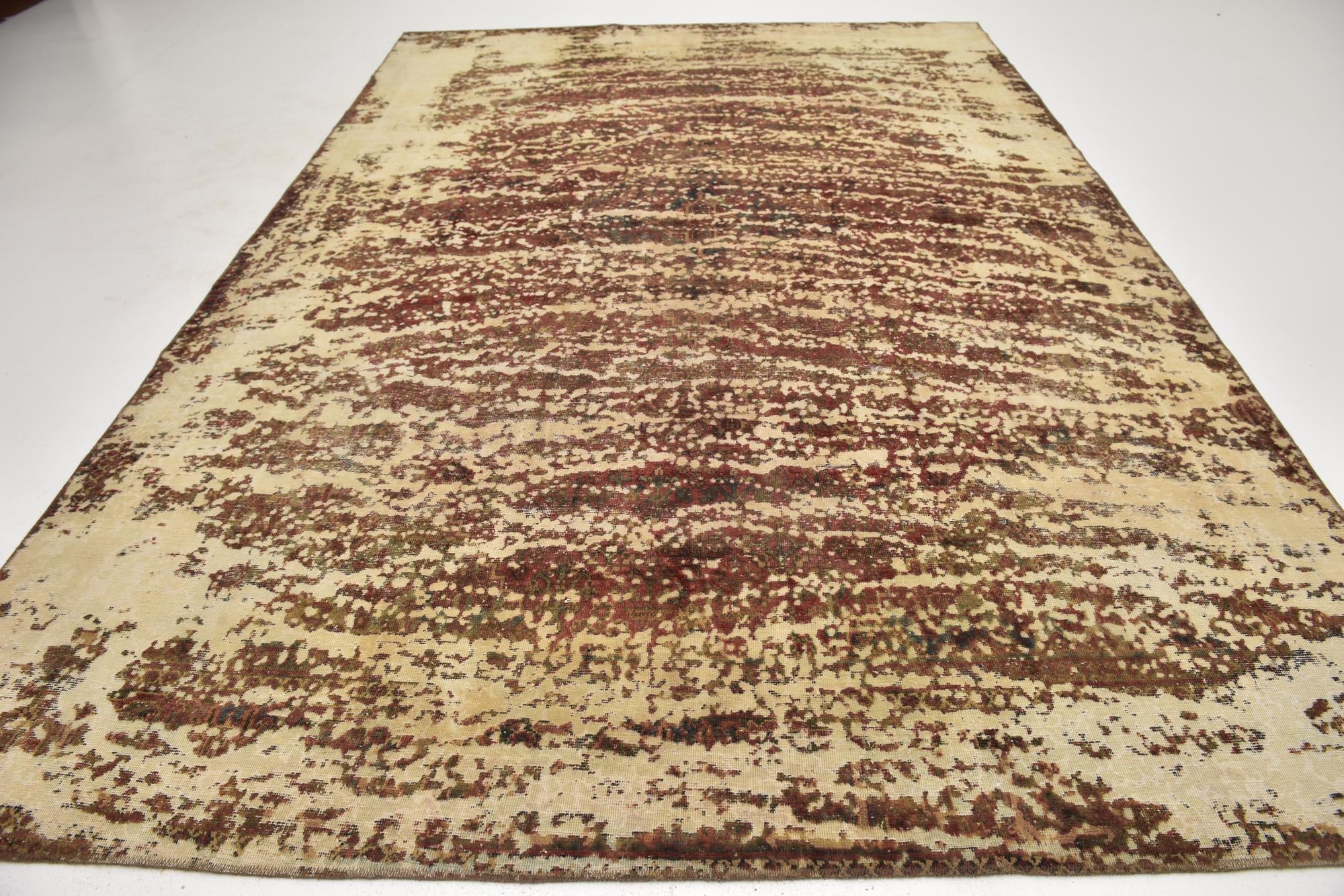 8' 8 x 12' 8 Hand Knotted Ultra Vintage Persian Wool Rug