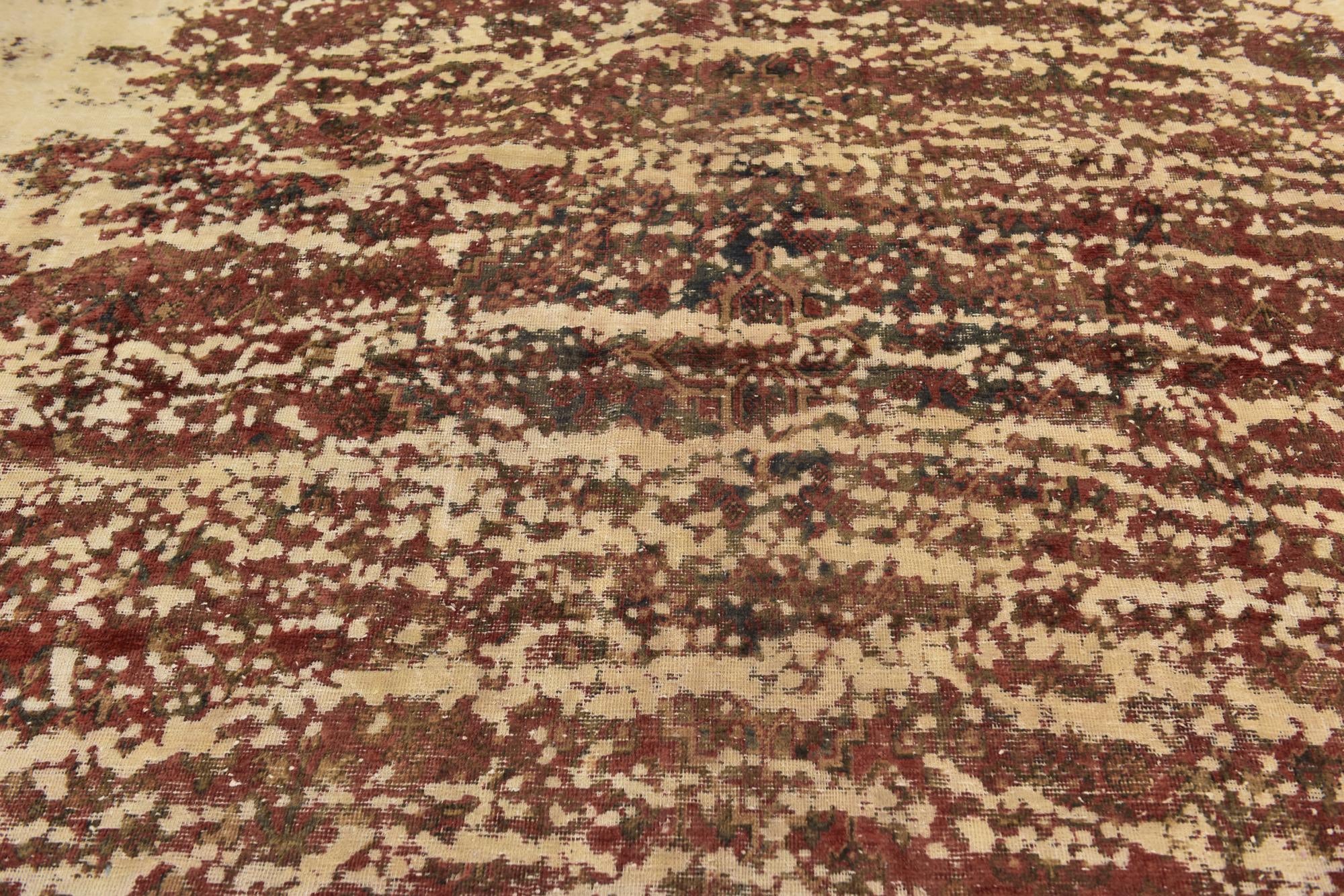 8' 8 x 12' 8 Hand Knotted Ultra Vintage Persian Wool Rug
