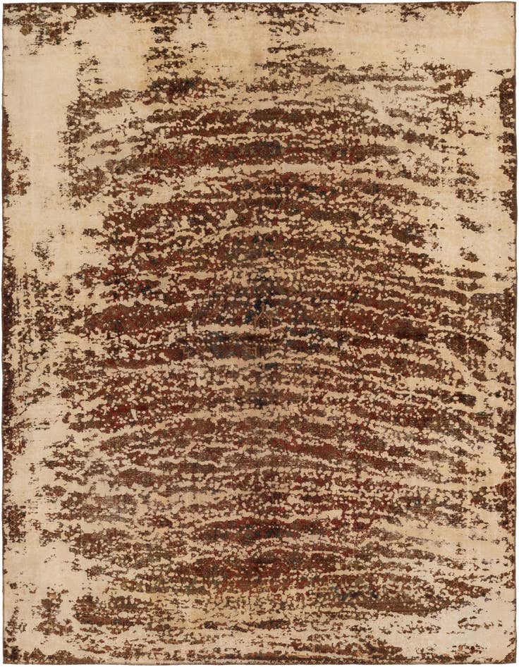 Detail image of 8' 8 x 12' 8 Hand Knotted Ultra Vintage Persian Wool Rug