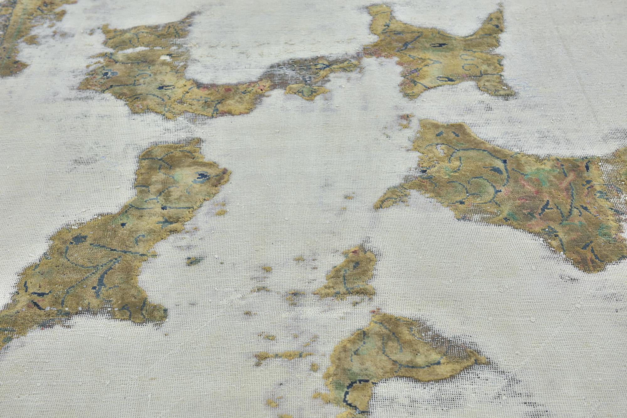 6' 9 x 10' 2 Hand Knotted Ultra Vintage Persian Wool Rug
