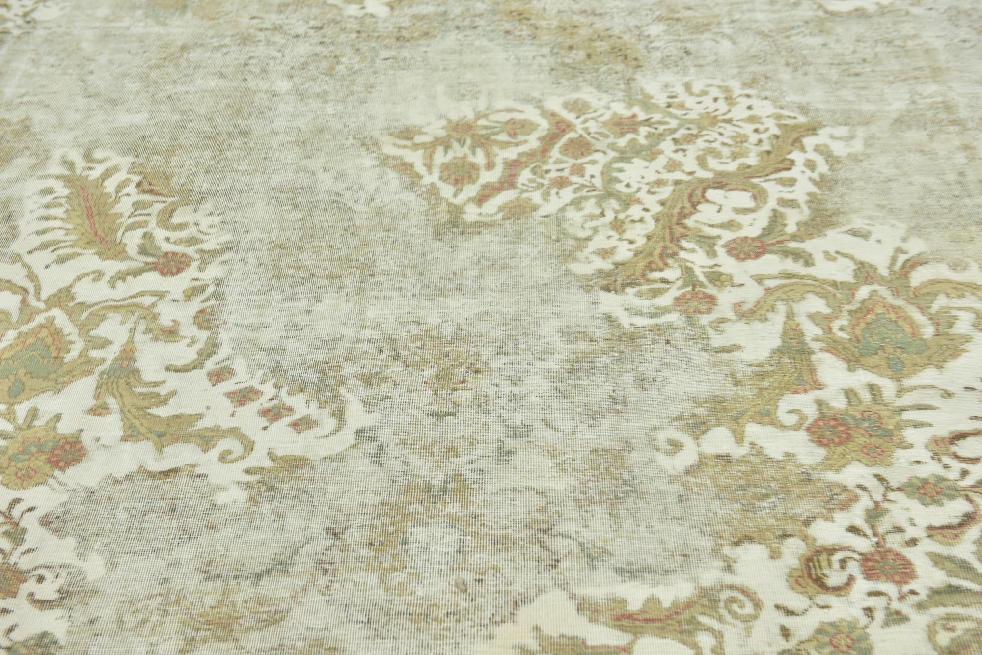 9' 6 x 12' 4 Hand Knotted Ultra Vintage Persian Wool Rug
