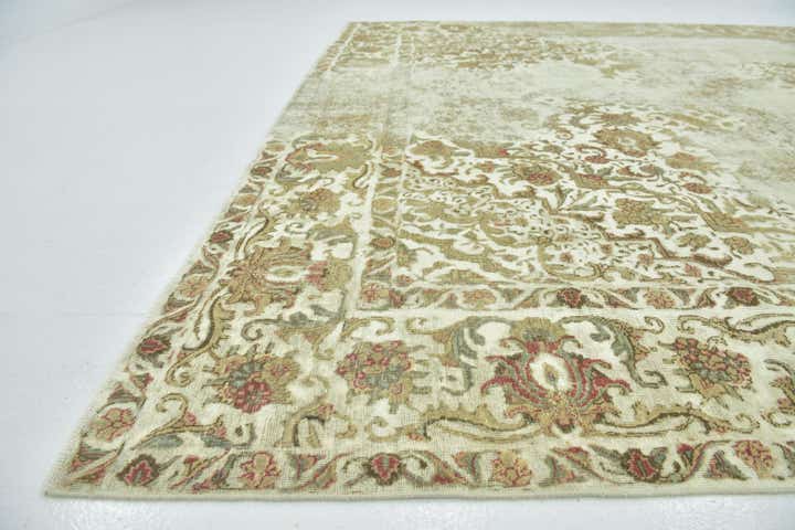 9' 6 x 12' 4 Hand Knotted Ultra Vintage Persian Wool Rug