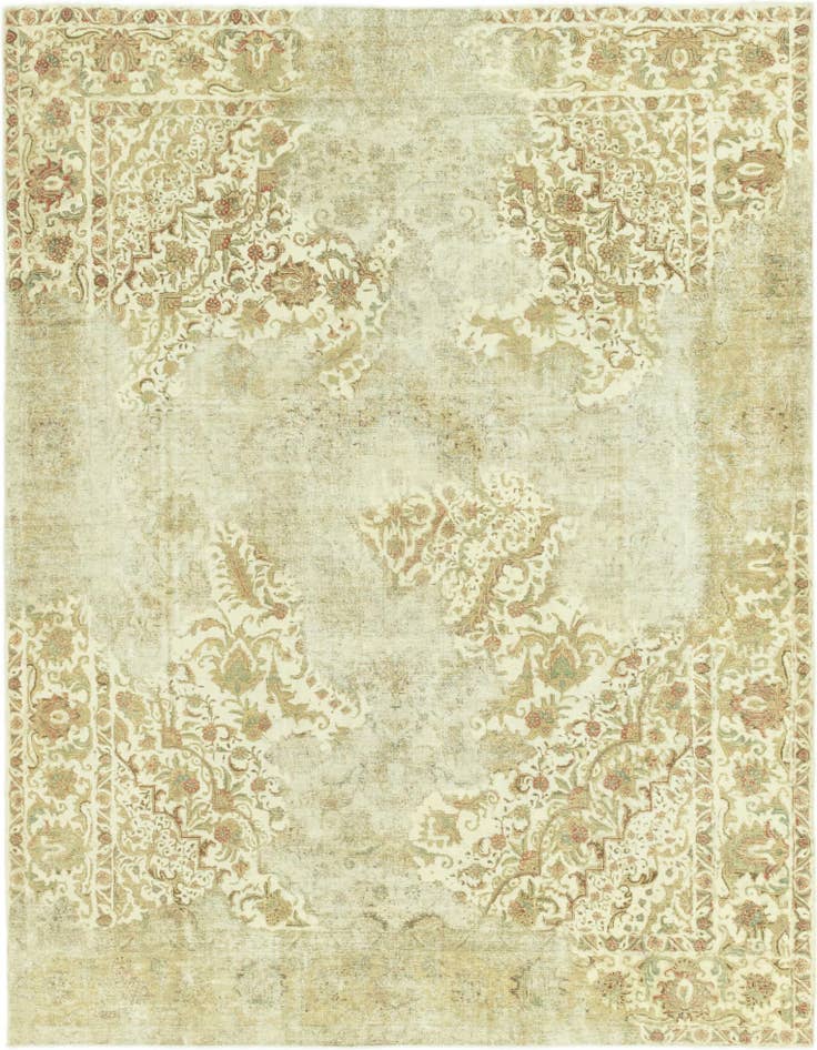Detail image of 9' 6 x 12' 4 Hand Knotted Ultra Vintage Persian Wool Rug