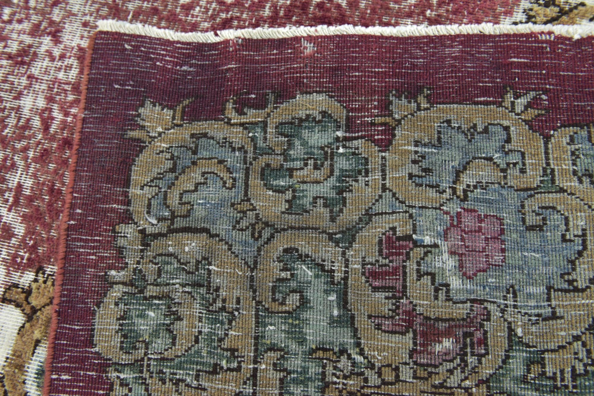 300cm x 385cm anudado a mano Ultra Vintage Alfombra Persa Lana