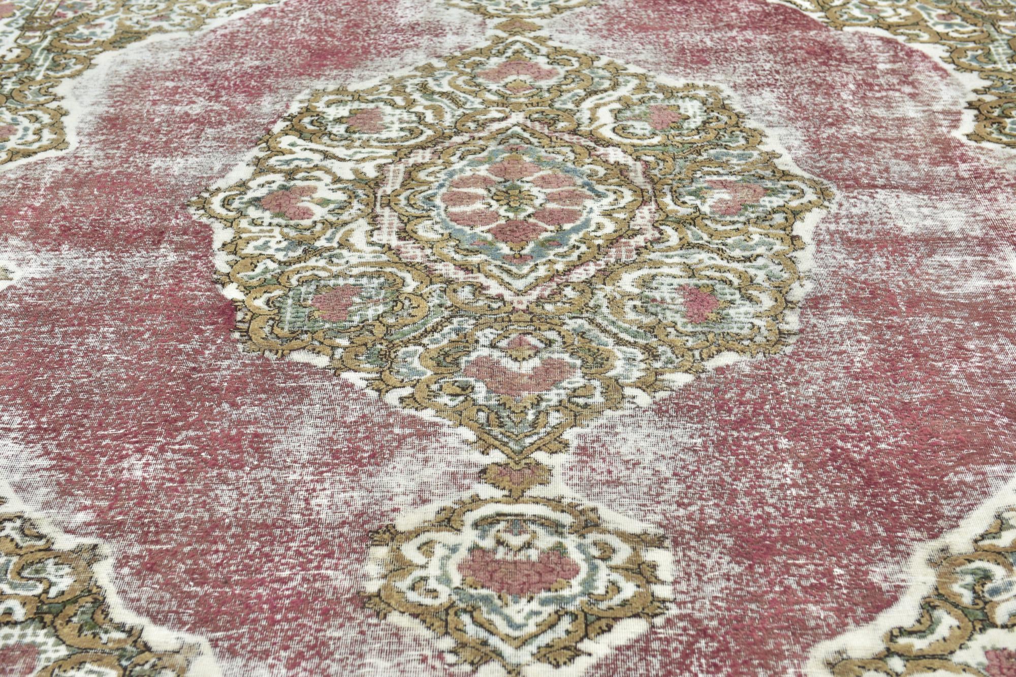 300cm x 385cm anudado a mano Ultra Vintage Alfombra Persa Lana