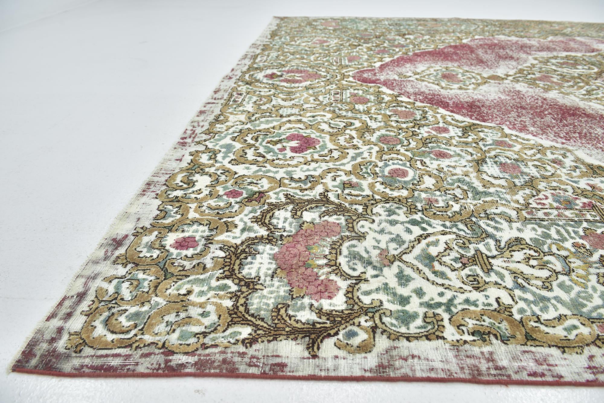 300cm x 385cm anudado a mano Ultra Vintage Alfombra Persa Lana