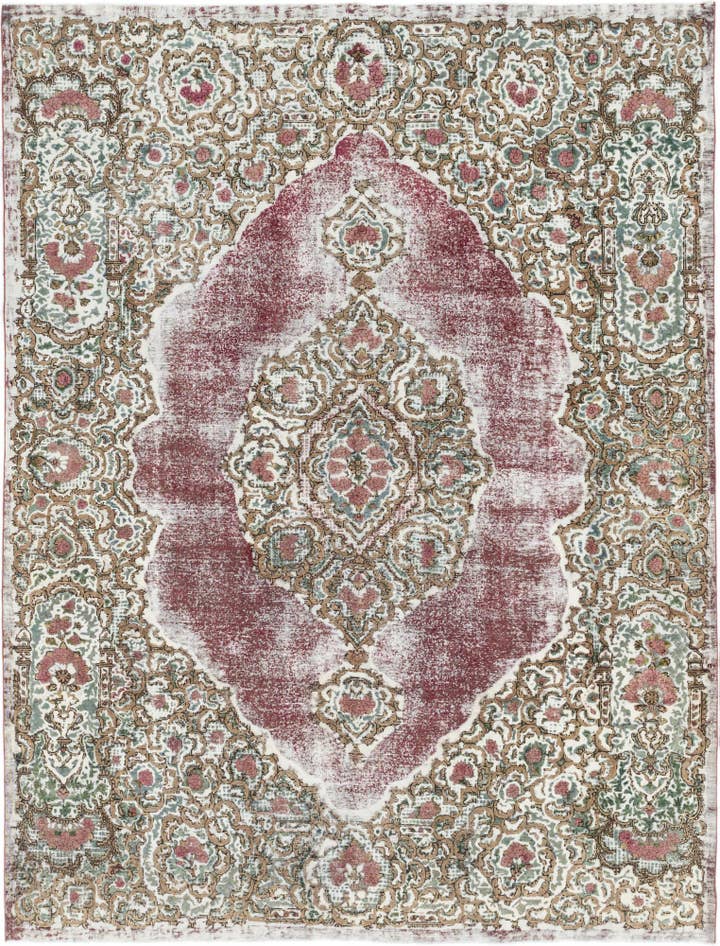 Detail image of 300cm x 385cm anudado a mano Ultra Vintage Alfombra Persa Lana