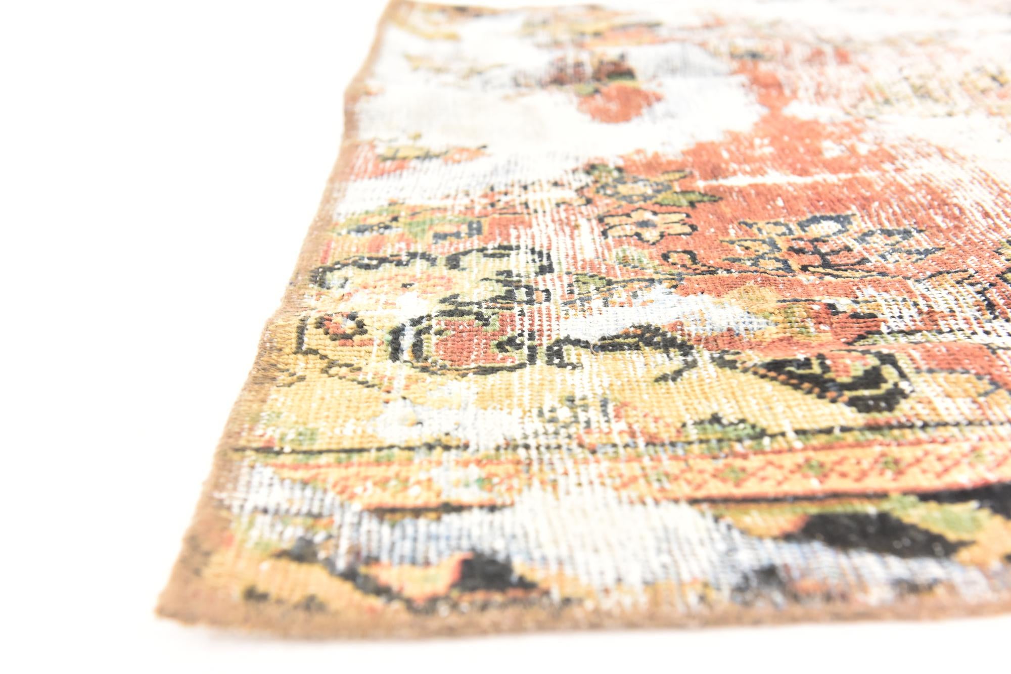 3' 6 x 5' 4 Hand Knotted Ultra Vintage Persian Wool Rug