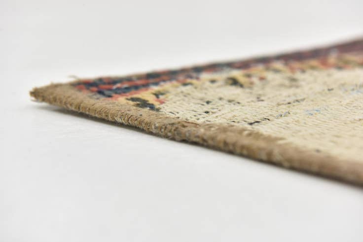 Detail image of 6' 5 x 9' Hand Knotted Ultra Vintage Persian Wool Rug