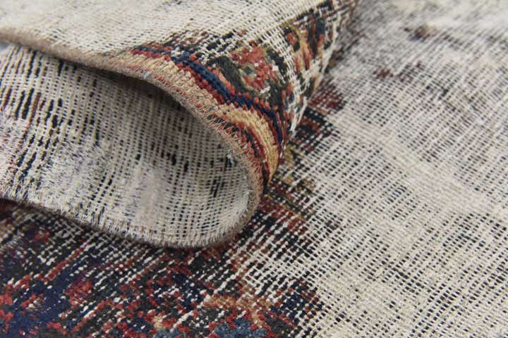 6' 5 x 9' Hand Knotted Ultra Vintage Persian Wool Rug