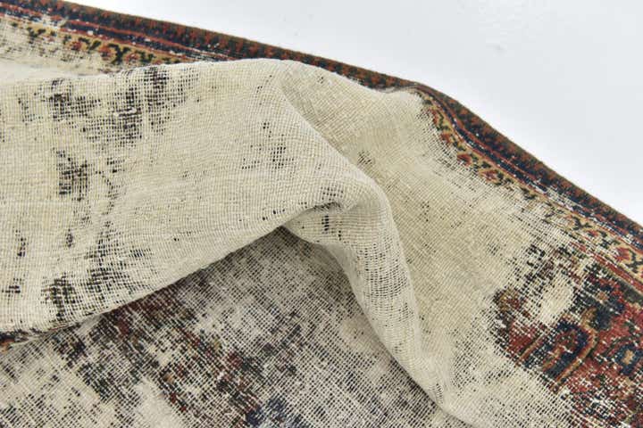 6' 5 x 9' Hand Knotted Ultra Vintage Persian Wool Rug