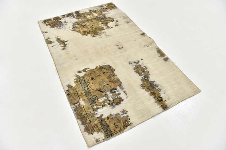 3' 6 x 5' 7 Hand Knotted Ultra Vintage Persian Wool Rug