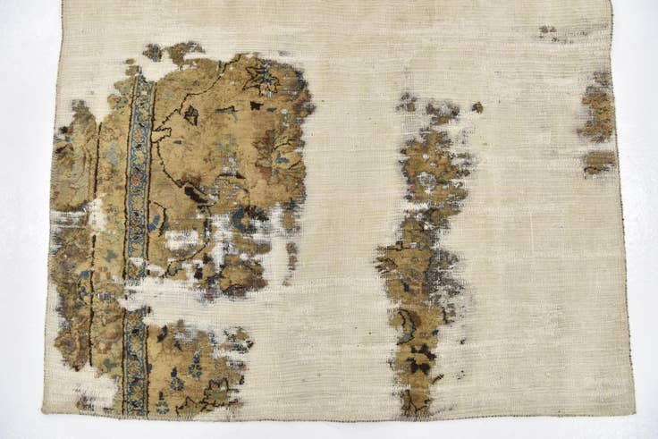 Detail image of 3' 6 x 5' 7 Hand Knotted Ultra Vintage Persian Wool Rug
