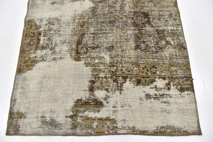 4' 2 x 6' 4 Hand Knotted Ultra Vintage Persian Wool Rug