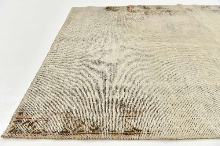 3' 9 x 5' 8 Hand Knotted Ultra Vintage Persian Wool Rug
