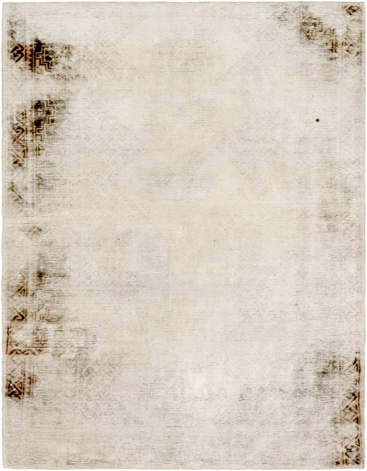 Detail image of 3' 9 x 5' 8 Hand Knotted Ultra Vintage Persian Wool Rug