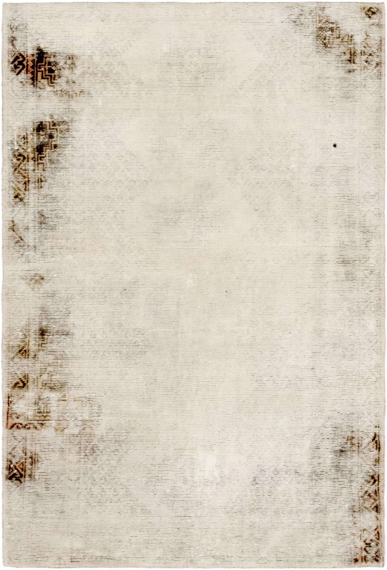 3' 9 x 5' 8 Hand Knotted Ultra Vintage Persian Wool Rug