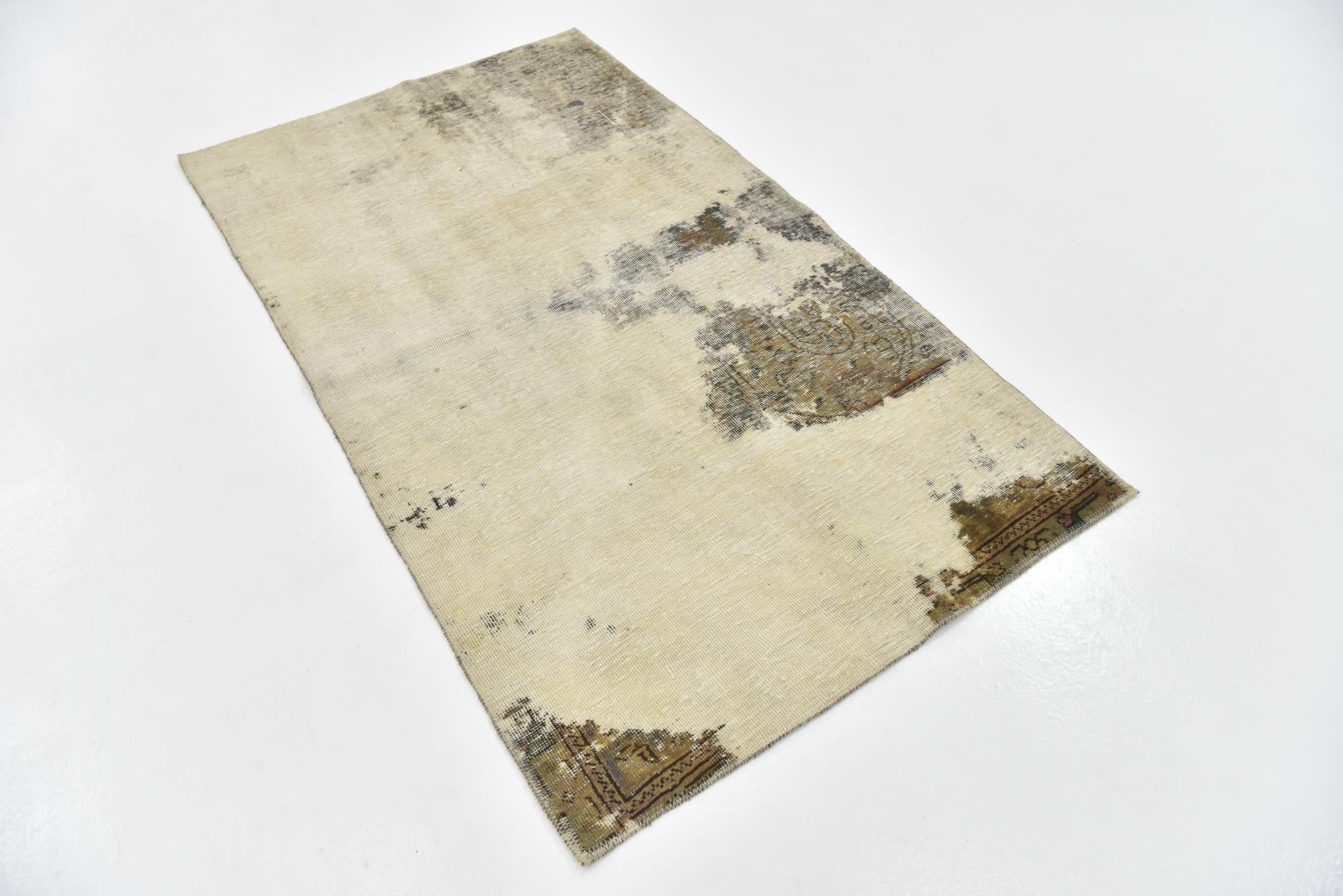 3' 2 x 5' 6 Hand Knotted Ultra Vintage Persian Wool Rug