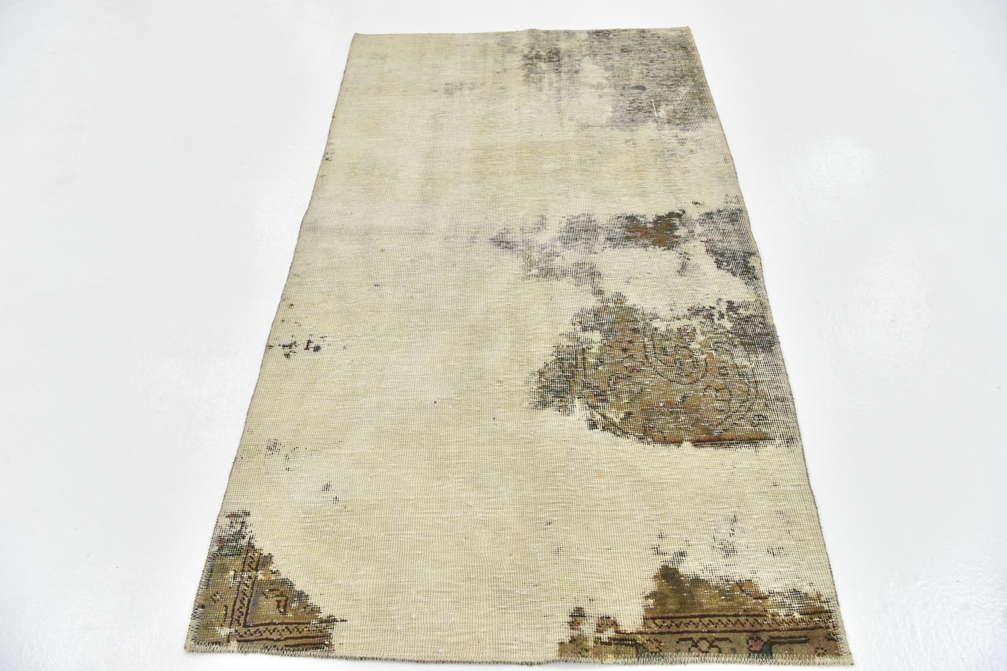 3' 2 x 5' 6 Hand Knotted Ultra Vintage Persian Wool Rug