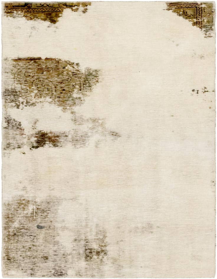 Detail image of 3' 2 x 5' 6 Hand Knotted Ultra Vintage Persian Wool Rug