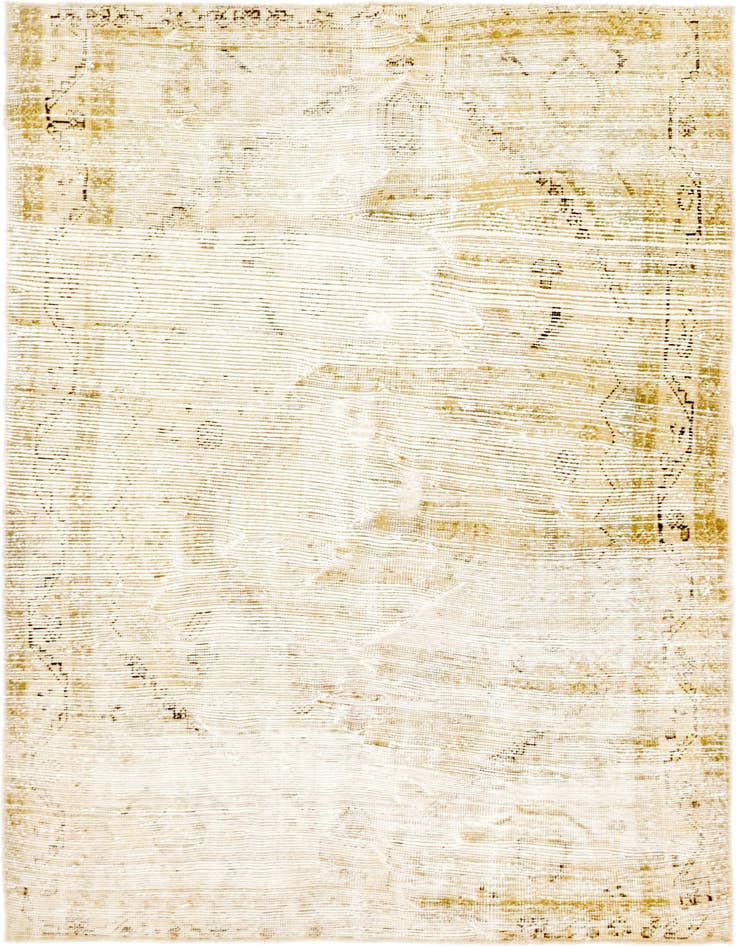 Detail image of 4' 8 x 6' 4 Hand Knotted Ultra Vintage Persian Wool Rug