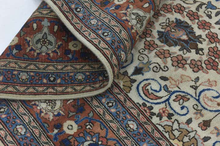 9' 10 x 13' Hand Knotted Ultra Vintage Persian Wool Rug