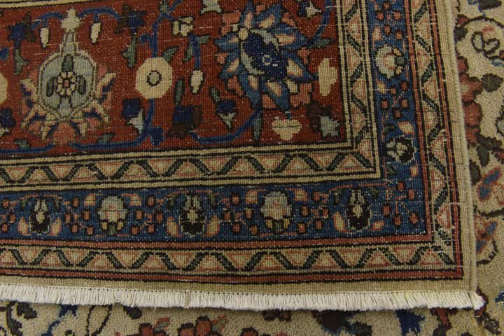 9' 10 x 13' Hand Knotted Ultra Vintage Persian Wool Rug