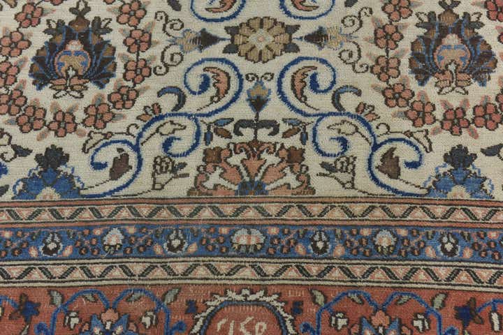 9' 10 x 13' Hand Knotted Ultra Vintage Persian Wool Rug