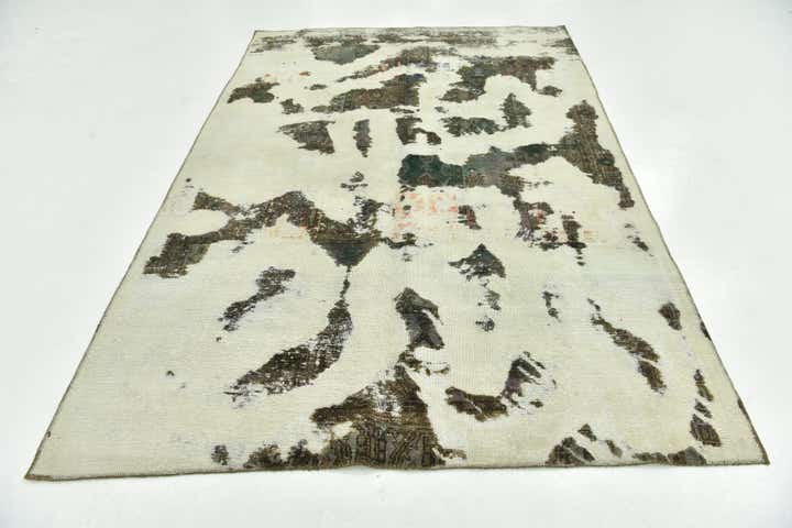 6' x 9' Hand Knotted Ultra Vintage Persian Wool Rug