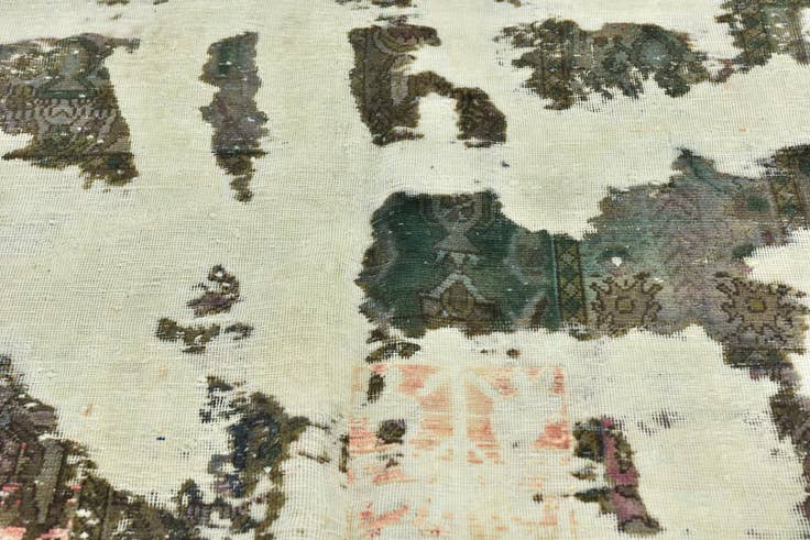 Detail image of 6' x 9' Hand Knotted Ultra Vintage Persian Wool Rug