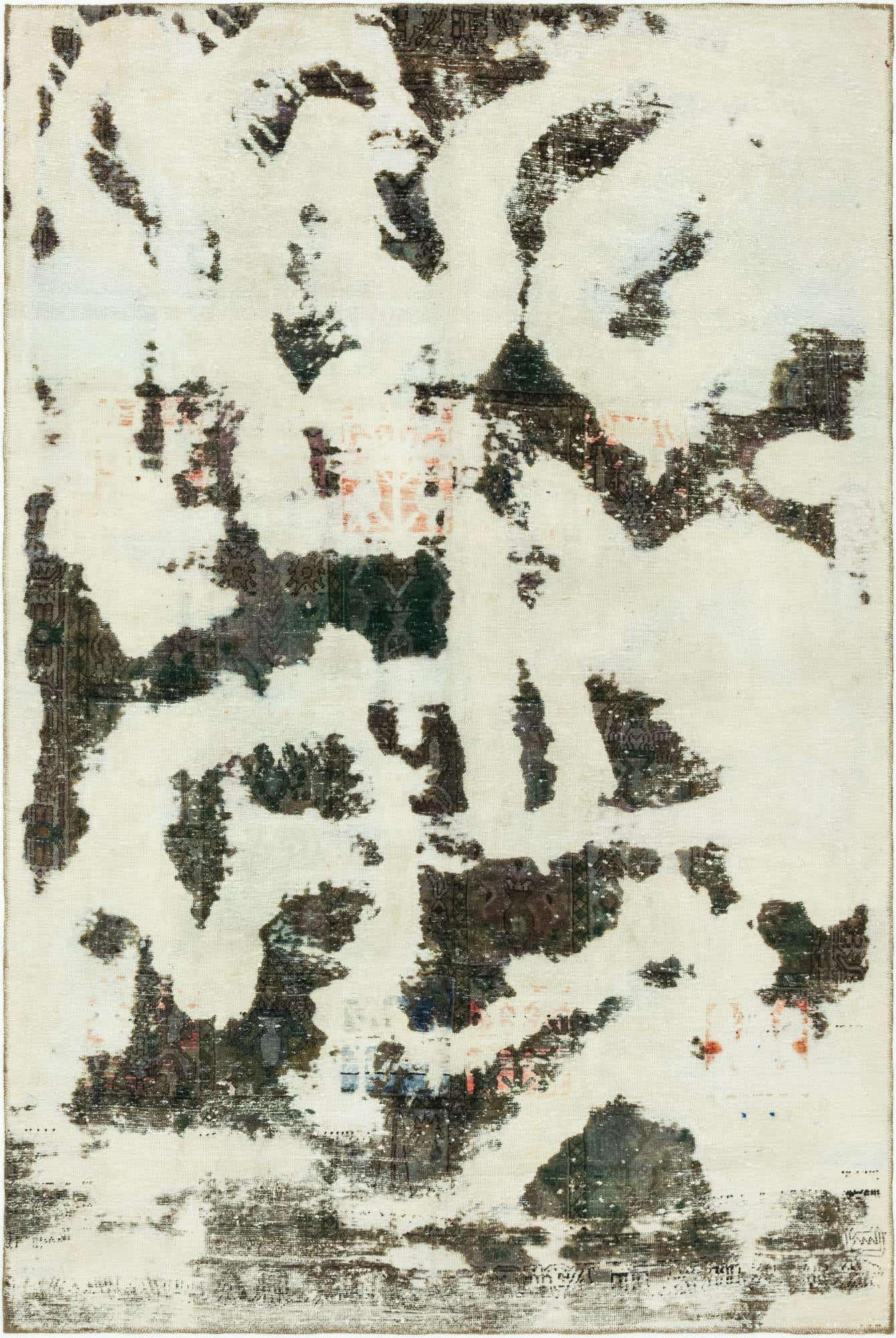 6' x 9' Hand Knotted Ultra Vintage Persian Wool Rug