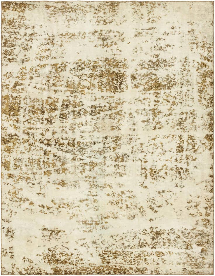 Detail image of 7' 4 x 11' Hand Knotted Ultra Vintage Persian Wool Rug