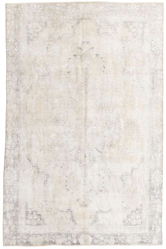 5' 10 x 9' Hand Knotted Ultra Vintage Persian Wool Rug