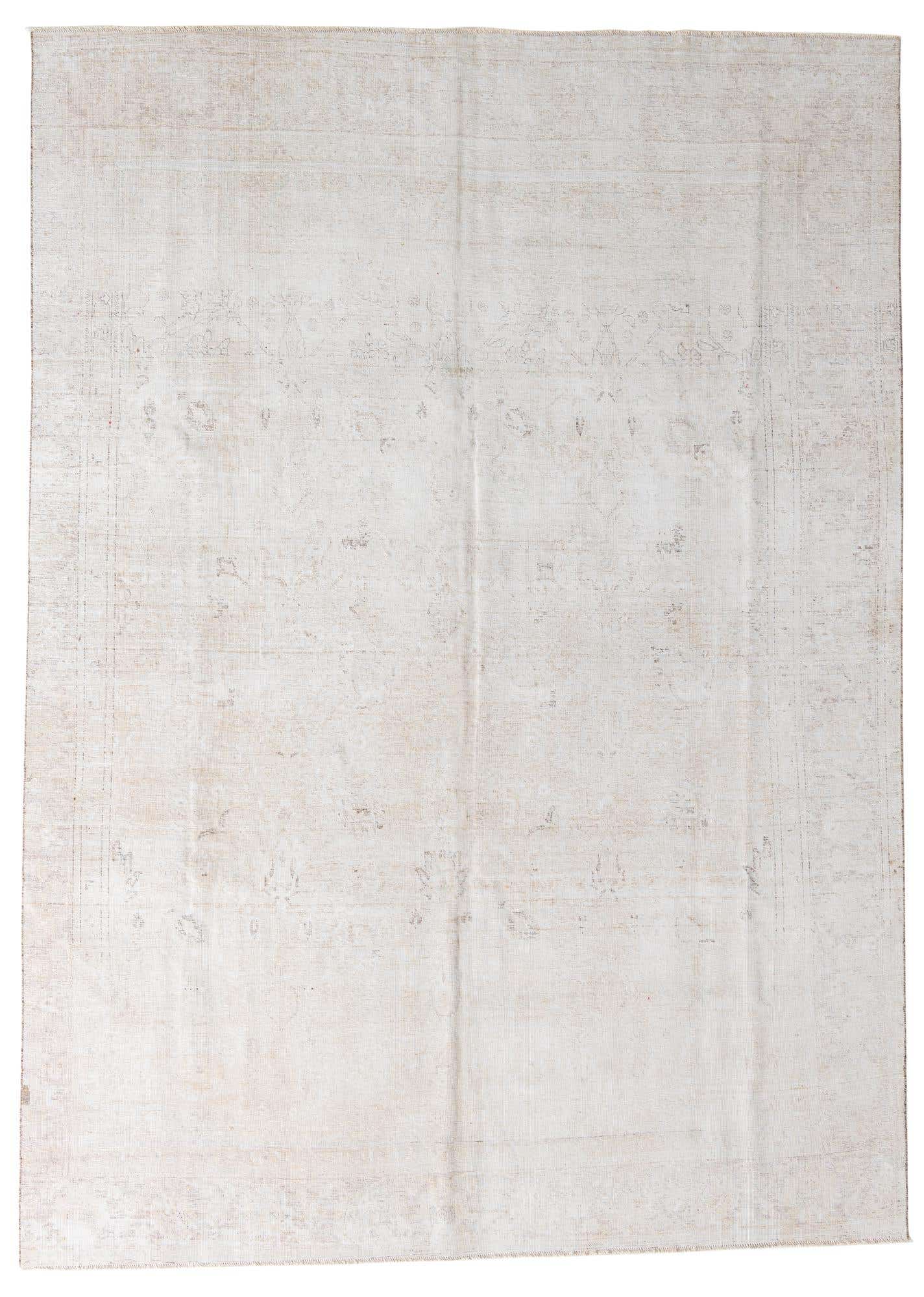 9' x 12' 5 Hand Knotted Ultra Vintage Persian Wool Rug