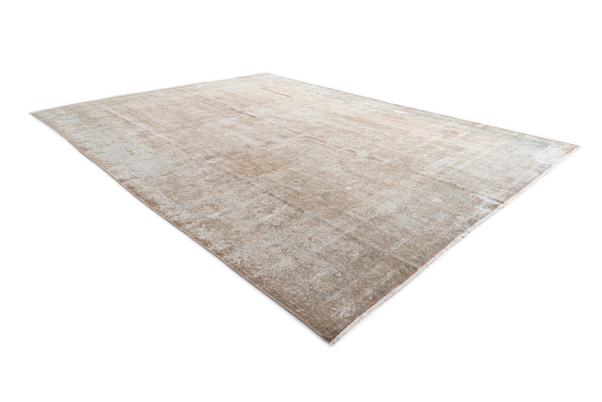 9' 5 x 12' 8 Hand Knotted Ultra Vintage Persian Wool Rug