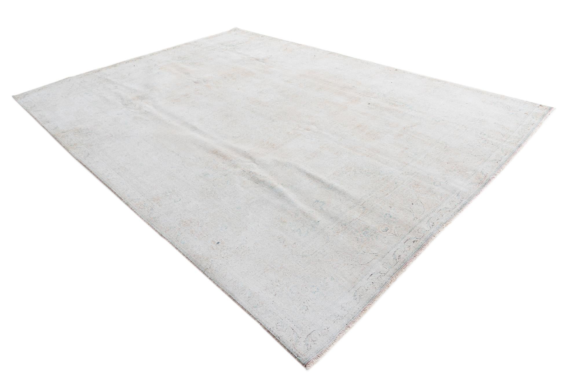 8' x 11' Hand Knotted Ultra Vintage Persian Wool Rug
