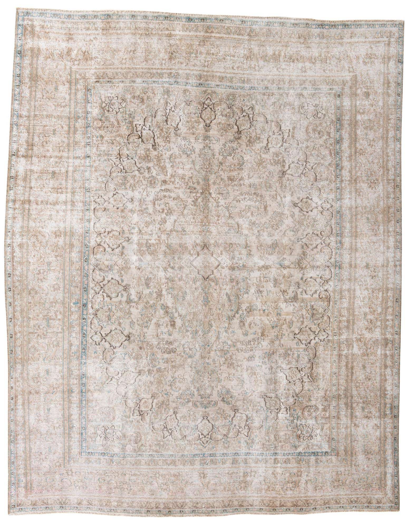 Primary image 10' x 12' 4  Hand Knotted Ultra Vintage Persian Wool Rug