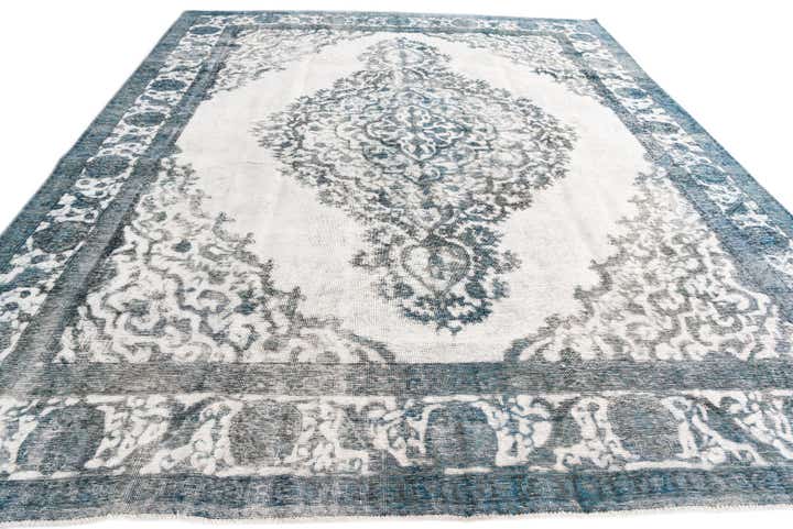 10' x 12' 3 Hand Knotted Ultra Vintage Persian Wool Rug