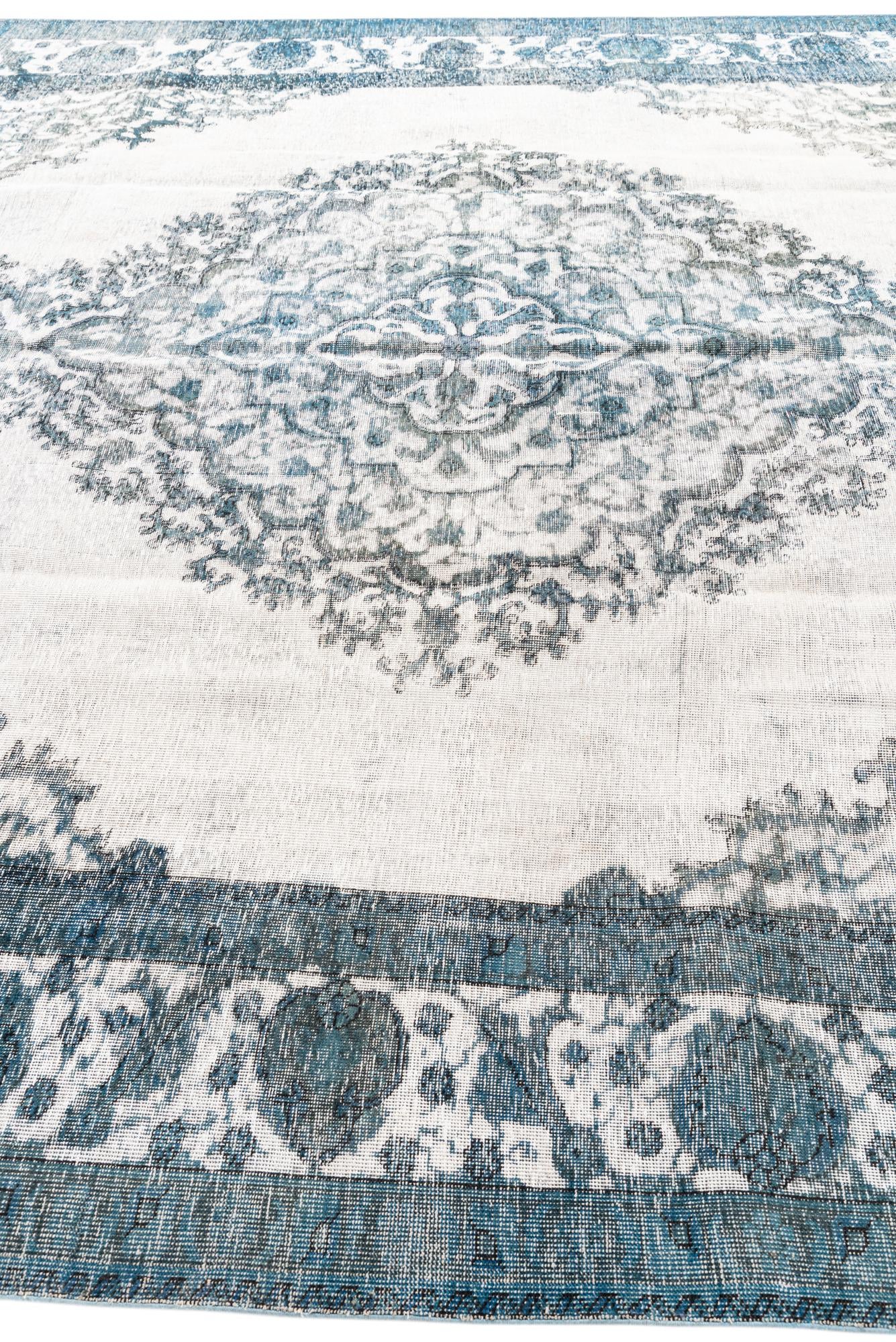 10' x 12' 3 Hand Knotted Ultra Vintage Persian Wool Rug