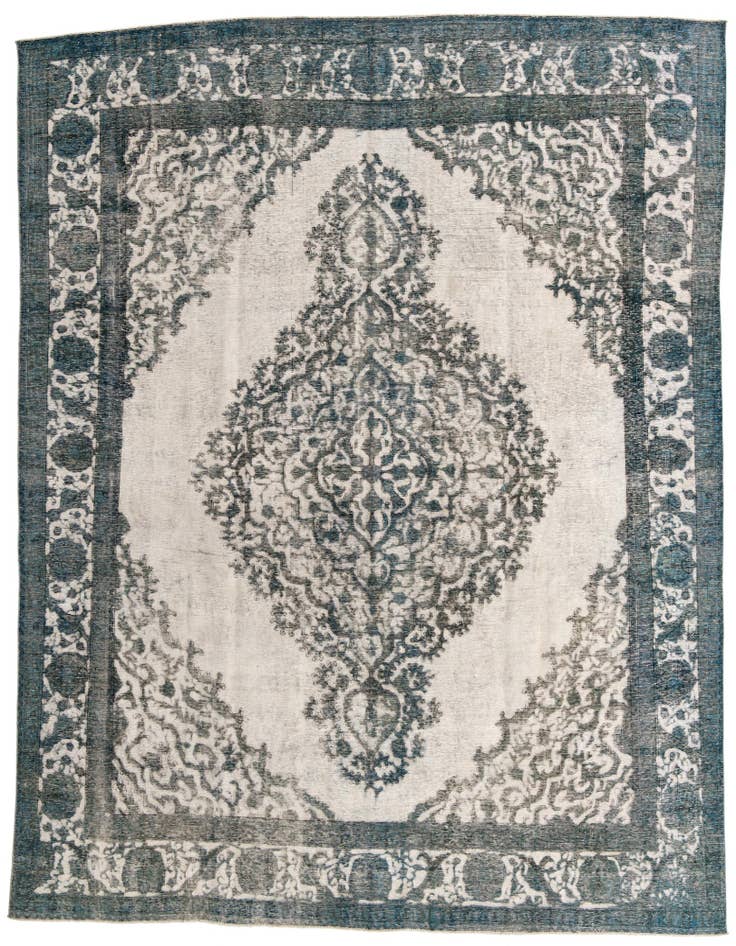 Detail image of 10' x 12' 3 Hand Knotted Ultra Vintage Persian Wool Rug