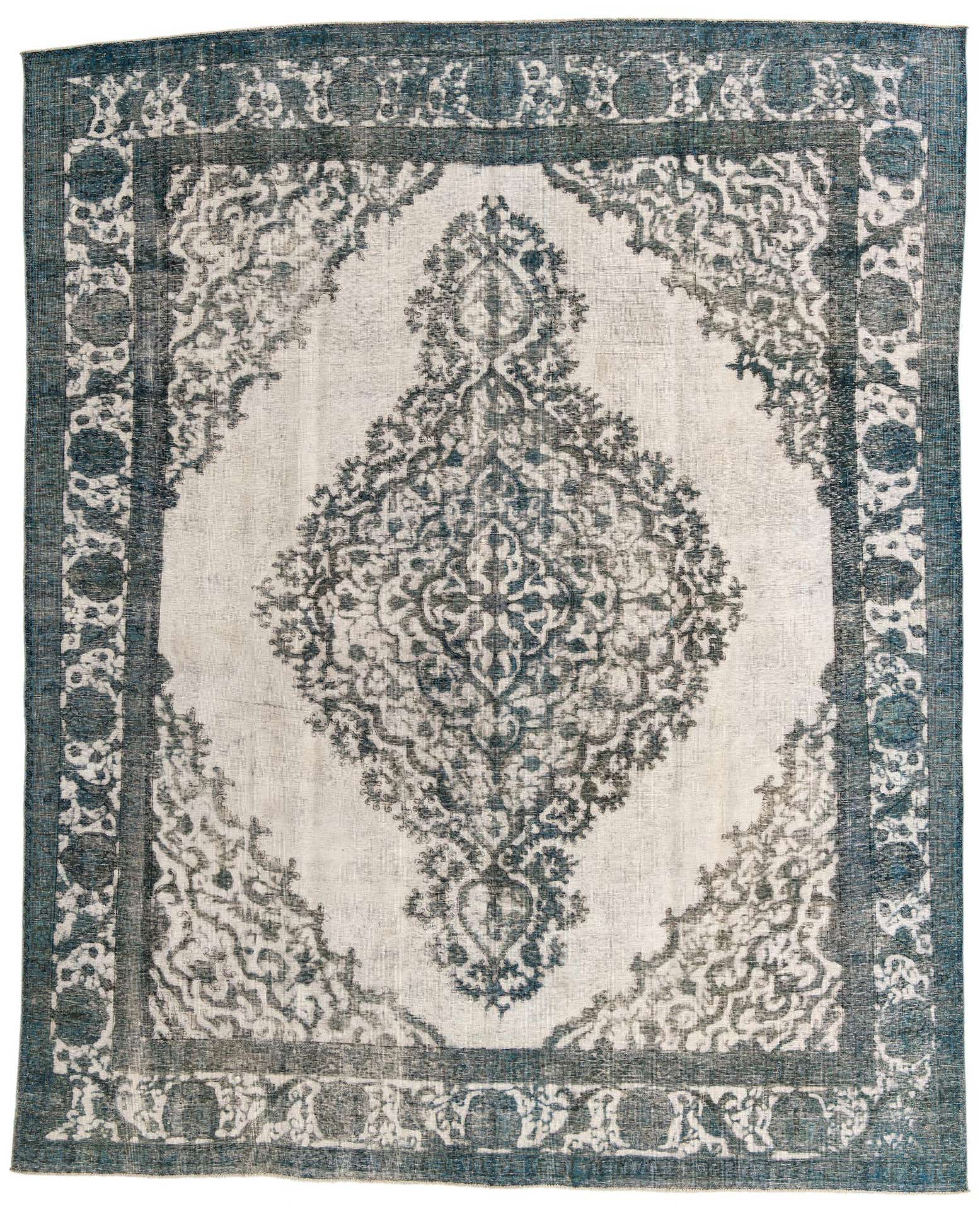 10' x 12' 3 Hand Knotted Ultra Vintage Persian Wool Rug