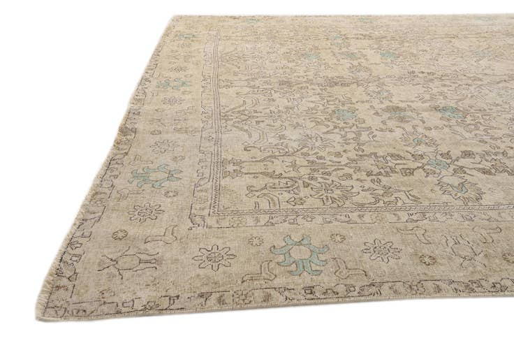 Detail image of 9' 6 x 12' 6 Hand Knotted Ultra Vintage Persian Wool Rug