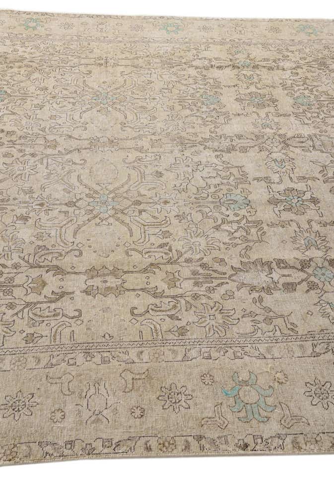 9' 6 x 12' 6 Hand Knotted Ultra Vintage Persian Wool Rug