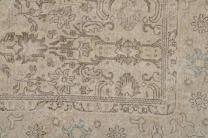 9' 6 x 12' 6 Hand Knotted Ultra Vintage Persian Wool Rug