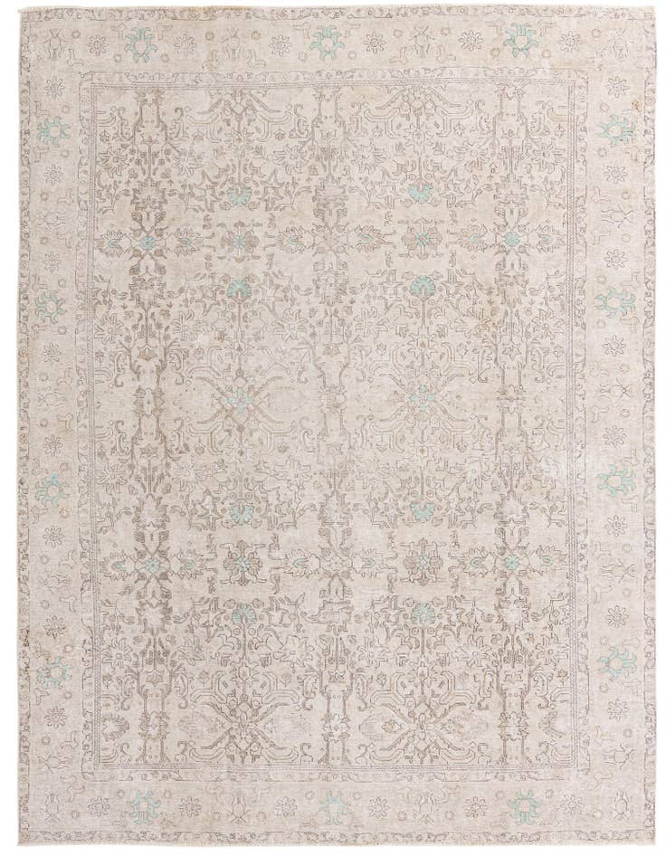 Detail image of 9' 6 x 12' 6 Hand Knotted Ultra Vintage Persian Wool Rug